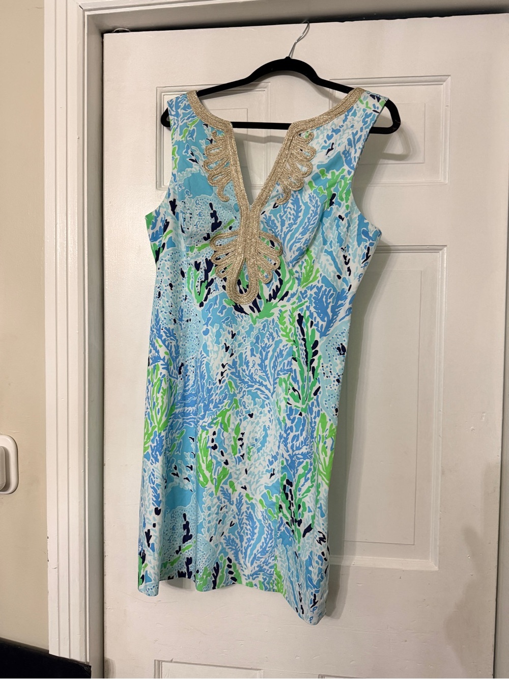 Lilly Pulitzer “Spa Blue Let's Cha Cha” Mid Dress